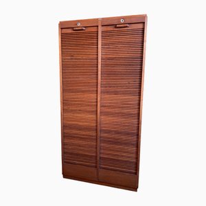 Vintage French Roller Shutter Cabinet, 1920s