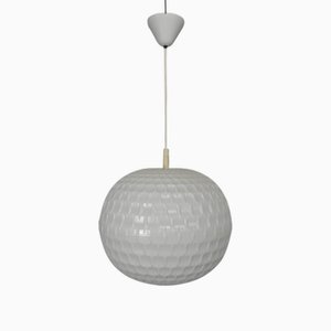 Lampada a sospensione vintage in plastica di Aloys F. Gangkofner per Erco, anni '60