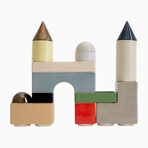 KNSTRKT Modular Stackable Tableware Set by Studio Berg, Set of 14