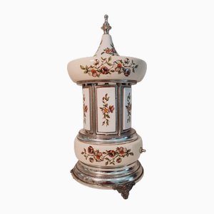 Vintage Mechanical Cigarette Carousel with Music Box