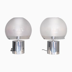 Vintage Porcino Lampen von Luigi Caccia Dominioni für Azucena, 1970, 2er Set
