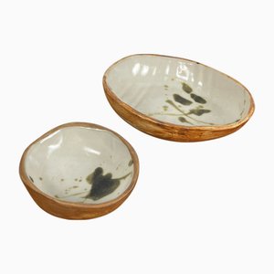 Vintage Dishes by Madeleine Brault, 1950s, Set of 2