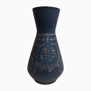 Mid-Century Blue-Gray Glazed Vase from Carstens, Germany, 1960s