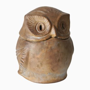 Sculpture Hibou en Céramique par Agnès Escala, 1960s