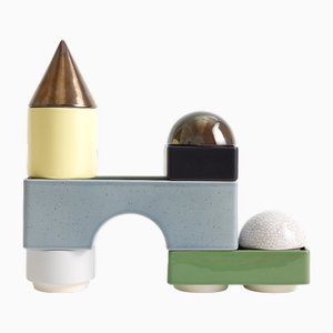 KNSTRKT Modular Stackable Tableware Set by Studio Berg, Set of 8
