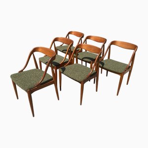 Chaises de Salon en Teck par Johannes Andersen pour Uldum Møbelfabrik, Danemark, Set de 6