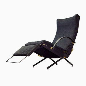 First Edition P40 Adjustable Lounge Chair by Osvaldo Borsani for Tecno, 1955