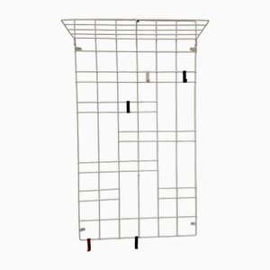Vintage Wandgarderobe aus Metalldraht, 1960er