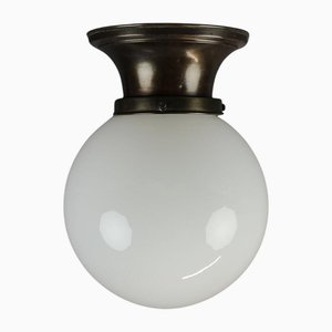 Art Deco Brass Ceilling Lamp, 1920s