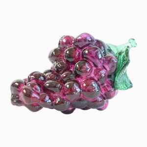 Grappe de Raisin Vintage en Verre Soufflé à la Main, République Tchèque, 1970s