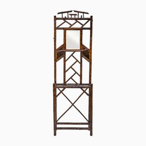 Vintage Chinese Style Bamboo Standing Etagere from Liberty and Co., 1890s