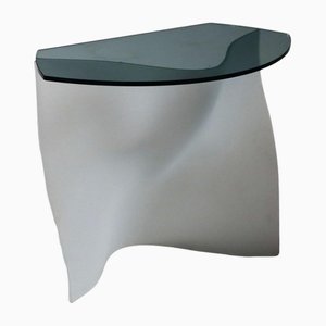 Table Console Vintage en Verre, 2000s