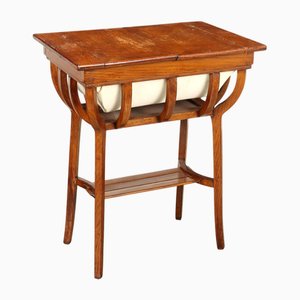 Vintage Coffee Table in Oak and Fabric