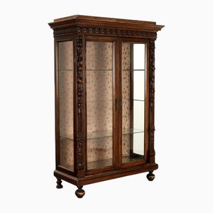 Vitrine Néobaroque en Noyer