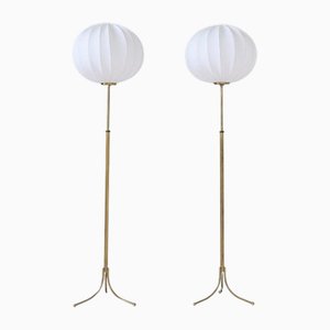Mid-Century Modern Model G2326 Floor Lamps attributed to Josef Frank for Svenskt Tenn, Sweden, 1950s, Set of 2