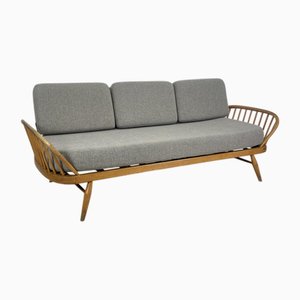 Vintage Studio Sofa in Grey Upholstery by Lucian Ercolani for Ercol, 1960s
