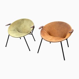 Vintage Balloon Armlehnstühle von Hans Olsen für Lea Design, 1950er, 2er Set