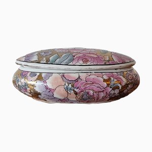 Vintage Chinese Porcelain Jewelry Box, 1980s