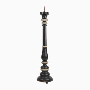 Large Antique Wooden Church Candleholder, 1850s
