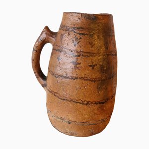 Jarra de barro bereber norteafricana, década de 1890