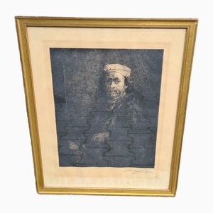 JM Michel Cazin, Rembrandt, principios del siglo XX, aguatinta, enmarcado