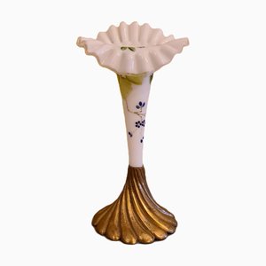 Vase en Opaline sur Socle en Bronze, 1890s
