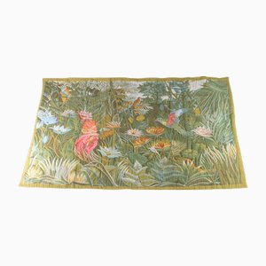 Dschungel Wandteppich aus Wolle, 1970er