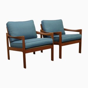 Set mit Sesseln von Illum Wikkelsö für Niels Eilersen, 1960er