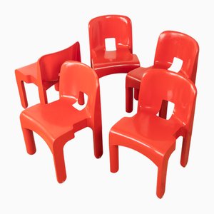 4867 Chairs by Joe Colombo for Kartell, Set of 5