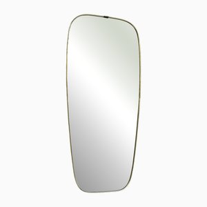 Mid-Century Modern German Wall Mirror in Aluminium, 1970s