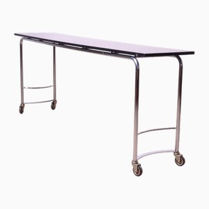 Serving Trolley for Double Bed Console with Wheels, Italy, 1980s