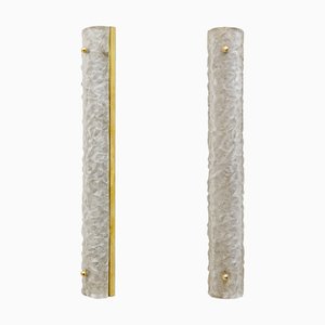 Modern Brass and Murano Glass Scavo Sconces, 2000, Set of 2