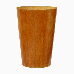 Mid-Century Scandinavian Teak Ply Servex Wastepaper Bin from Servex, 1960s