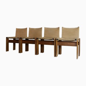 Vintage Mönchsstühle von Afra & Tobia Scarpa für Molteni, 1970er, 4er Set
