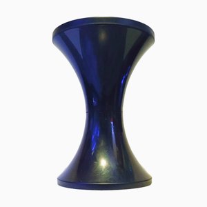 Schwarzer Mid-Century Space Age Hocker, 1970er