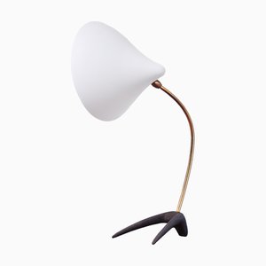 Weiße Crowfoot Tischlampe von Cosack Leuchten, 1950er