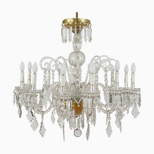 Antique Bohemia Crystal Chandelier with 12 Arms, 1950s