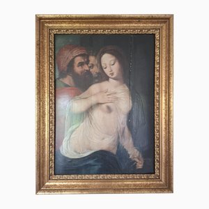Eduard von Gebhardt, Susanna e i due uomini, 1890-1910, pittura a olio, con cornice
