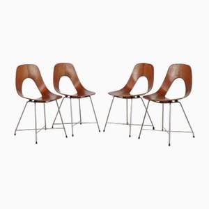 Chaises de Salle à Manger Ariston par Augusto Bozzi pour Saporiti, Italie, Set de 4