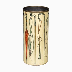 20th Century Italian Round Umbrella & Stick Stand by Piero Fornasetti, 1950s