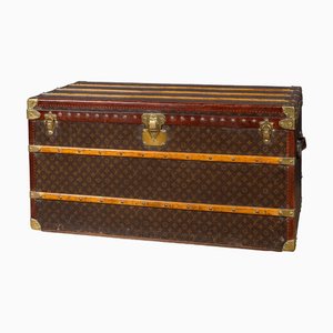 Baule vintage in tela con monogramma di Louis Vuitton, Francia, 1926