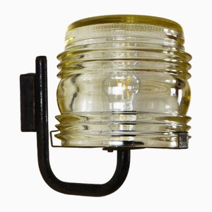Lampade da parete con vetro Fresnel cilindrico di Tito Agnoli per Oluce, anni '60, set di 3