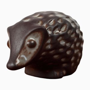 Statuetta Mid-Century moderna Studio Pottery Hedgehog di Marianne Starck per Michael Andersen Keramik, Bornholm, Danimarca, anni '60