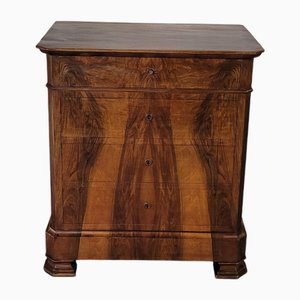 Small Louis Philippe Chest of Drawers in Walnut