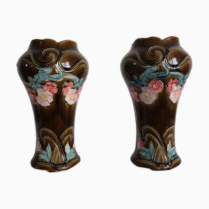 Vintage Art Deco Vases and Plant Pots from De Bruyn, 1920s, Set of 2