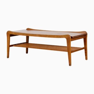 Mid-Century Modern Danish Teak Slatted Coffee Table, 1960s