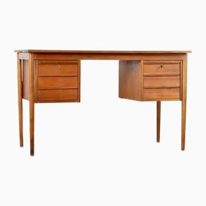 Mid-Century Modern Danish Teak Desk by Gunnar Nielsen for Tibergaard, 1960s