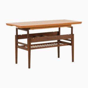 Vintage Elevator Teak Table by Kai Kristiansen, 1960s