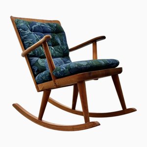 Modernist Model 513 Rocking Chair in Pinewood by Göran Malmvall for Karl Andersson & Söner, Sweden, 1940s