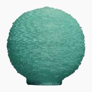 Runde Stehlampe aus Kunstglas, 1970